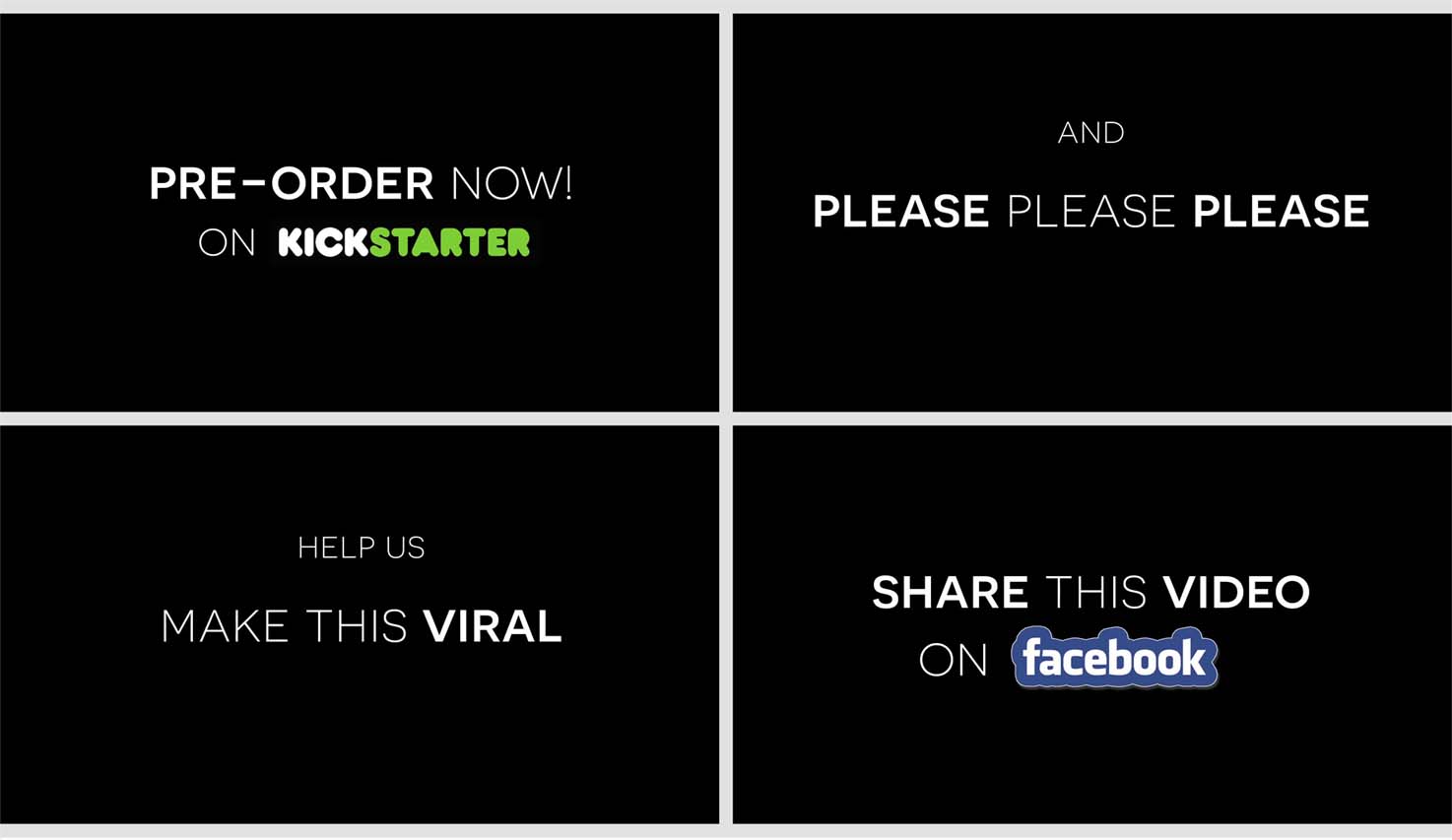 Kickstarter video call to action