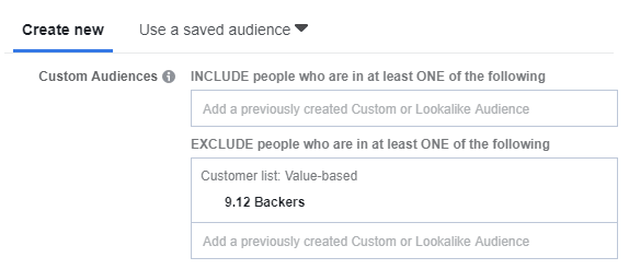 custom audiences in fb ads
