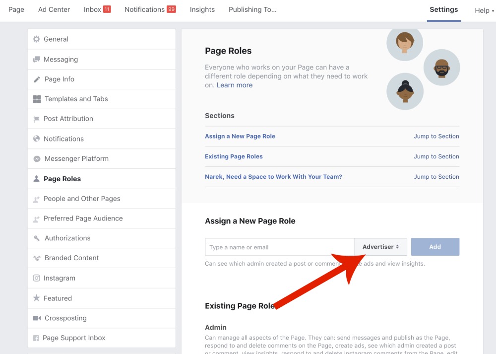 how to get advertiser access on facebook