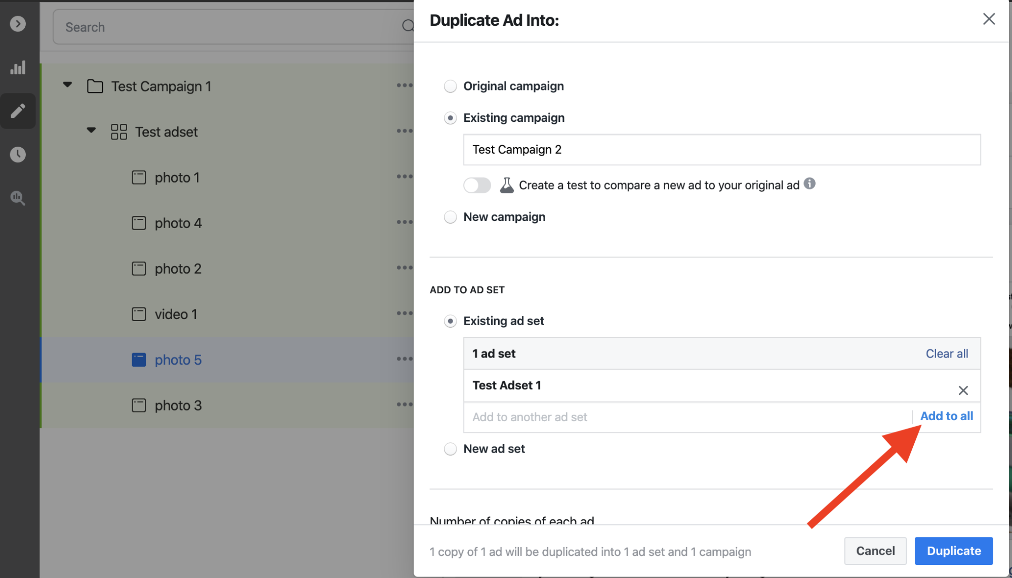 Migrate Ads to a Different Campaign with 4 Clicks
