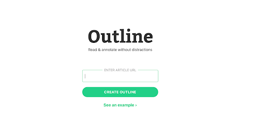 Outline paywall website