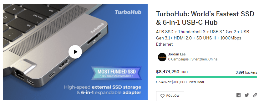 TurboHub SSD USB