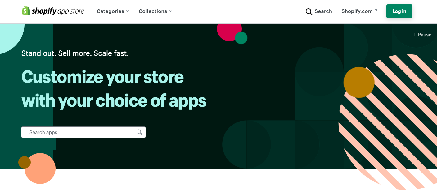 Shopify app store