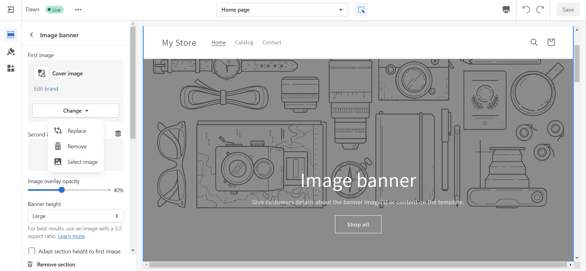 Shopify Image Banners