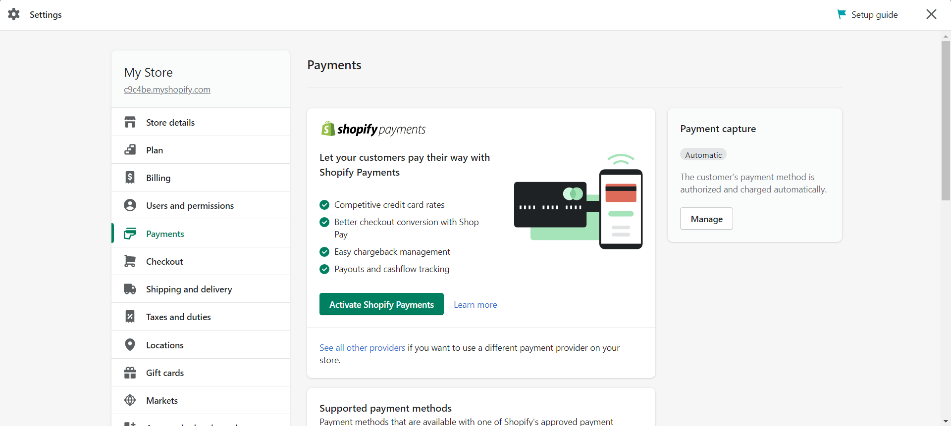 Shopify Payments