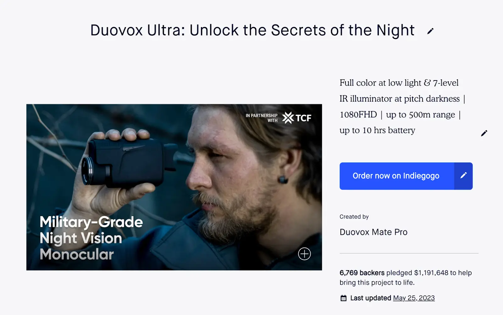 DuoVox Ultra Crowdfunding