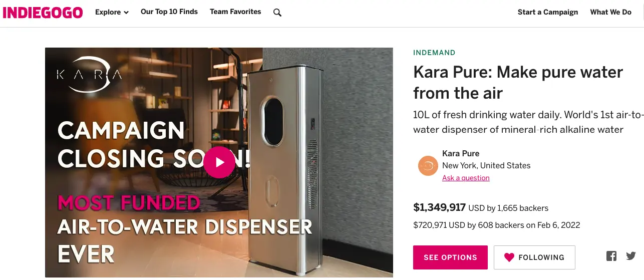 Kara Pure Crowdfunding