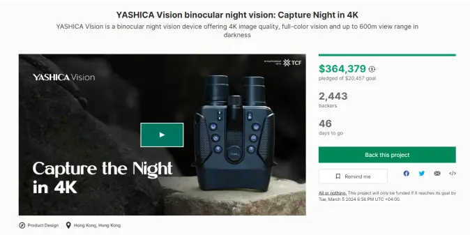 kickstarter yashica