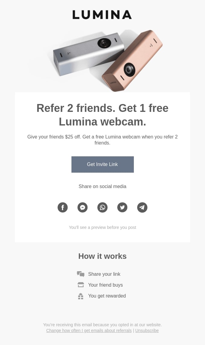 referral email