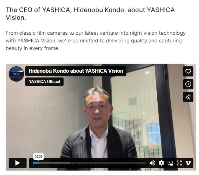 yashica ceo video