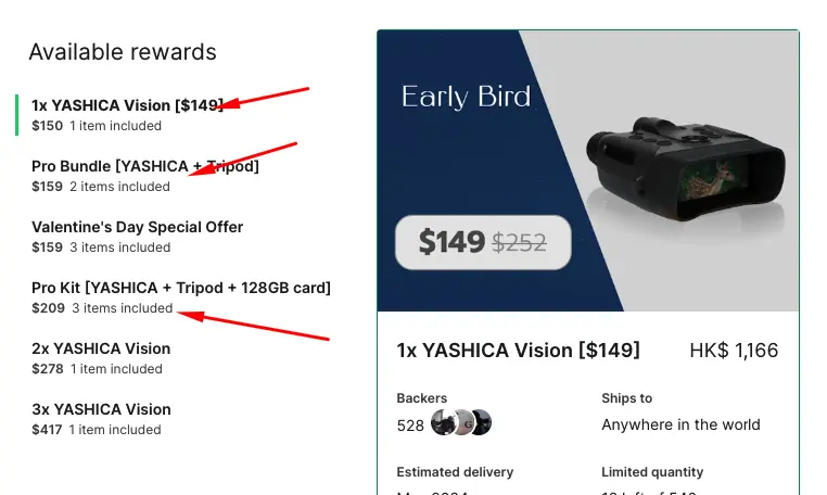 yashica rewards