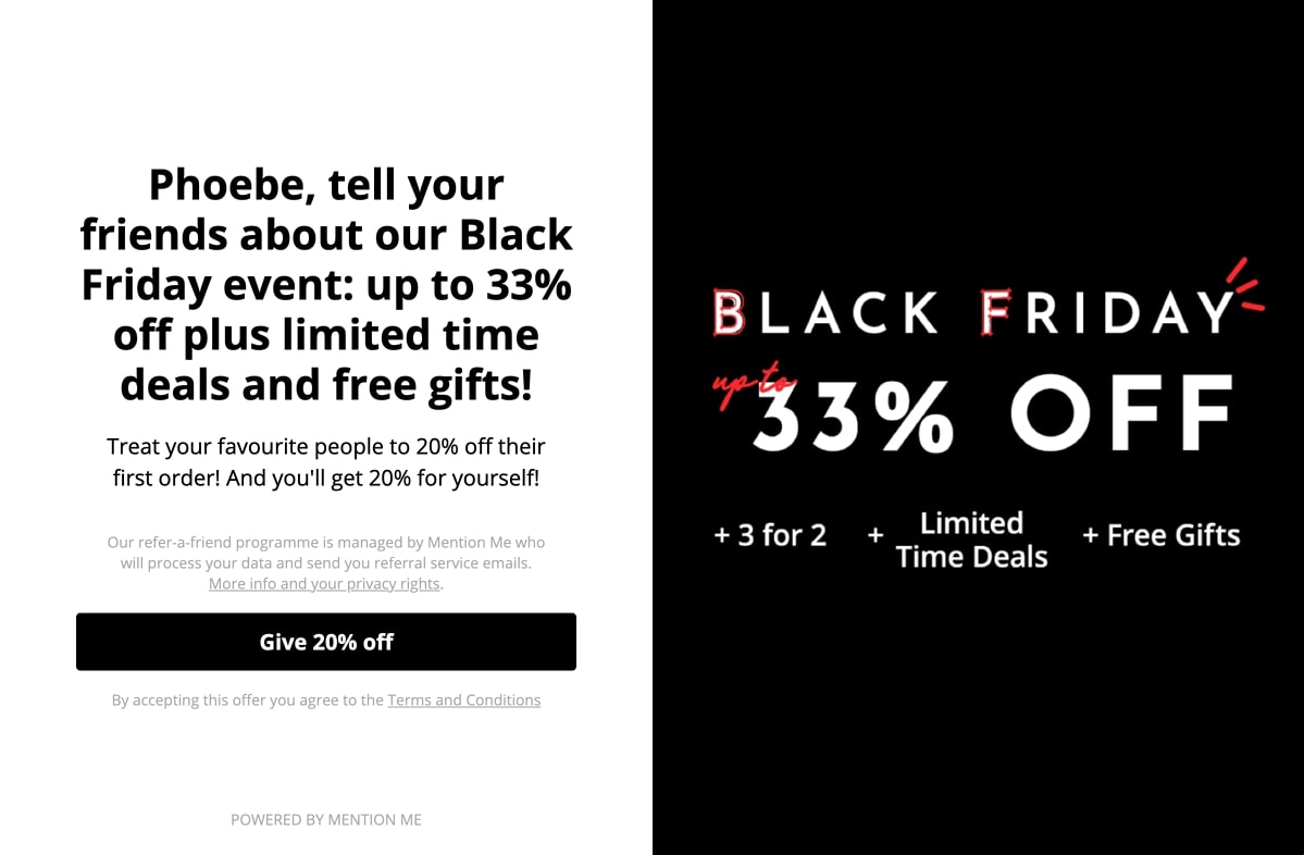 Black Friday Referral Program