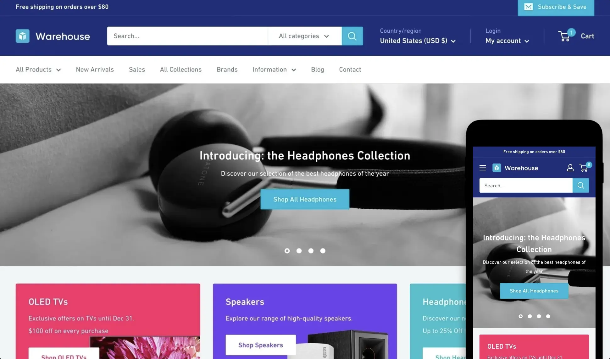 Warehouse Shopify Theme